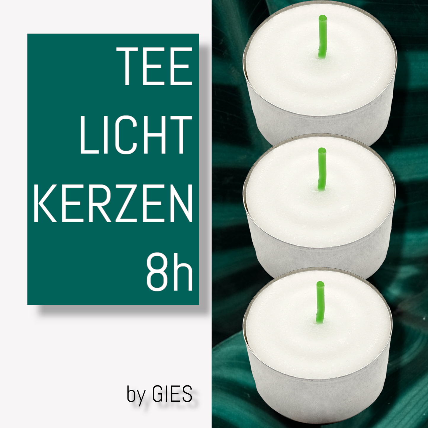 Teelichtkerzen 8h - by GIES -